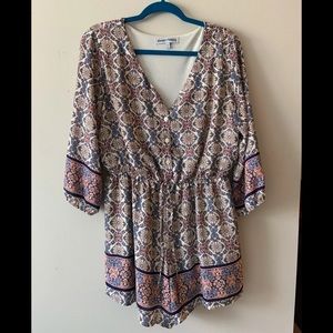 Patterned romper